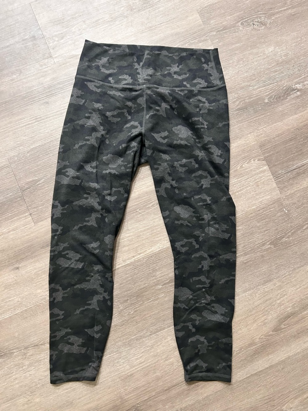 Fabletics Black Camouflage High-Rise Leggings